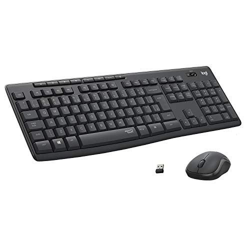 Combo Teclado e Mouse sem fio Logitech MK295 com Digitação e Clique Silencioso, Teclas de Mídia de Fácil Acesso, Conexão USB, Pilhas Inclusas e Layout ABNT2