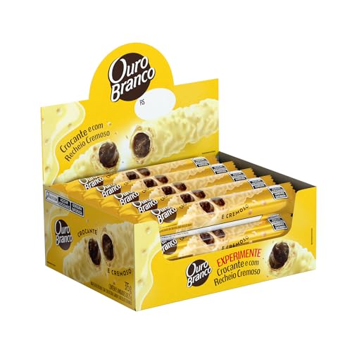 Ouro Branco - Stick Wafer Recheado pacote com 15 unidades de 25g