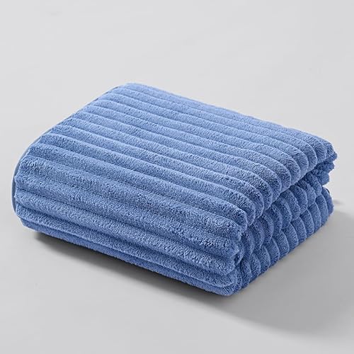 Toalha de banho premium de 71 x 132 cm, adequada para banheira de ginástica, banheiro, chuveiro, esportes, toalhas de ioga, toalha durável de fibra ultrafina de veludo coral de alta absorção